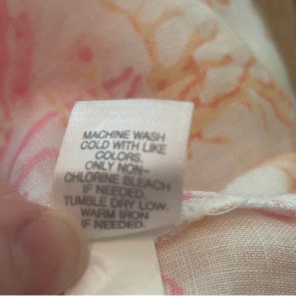 J. Jill 100% Linen Floral Button Down Shirt Size 3x - Picture 7 of 9